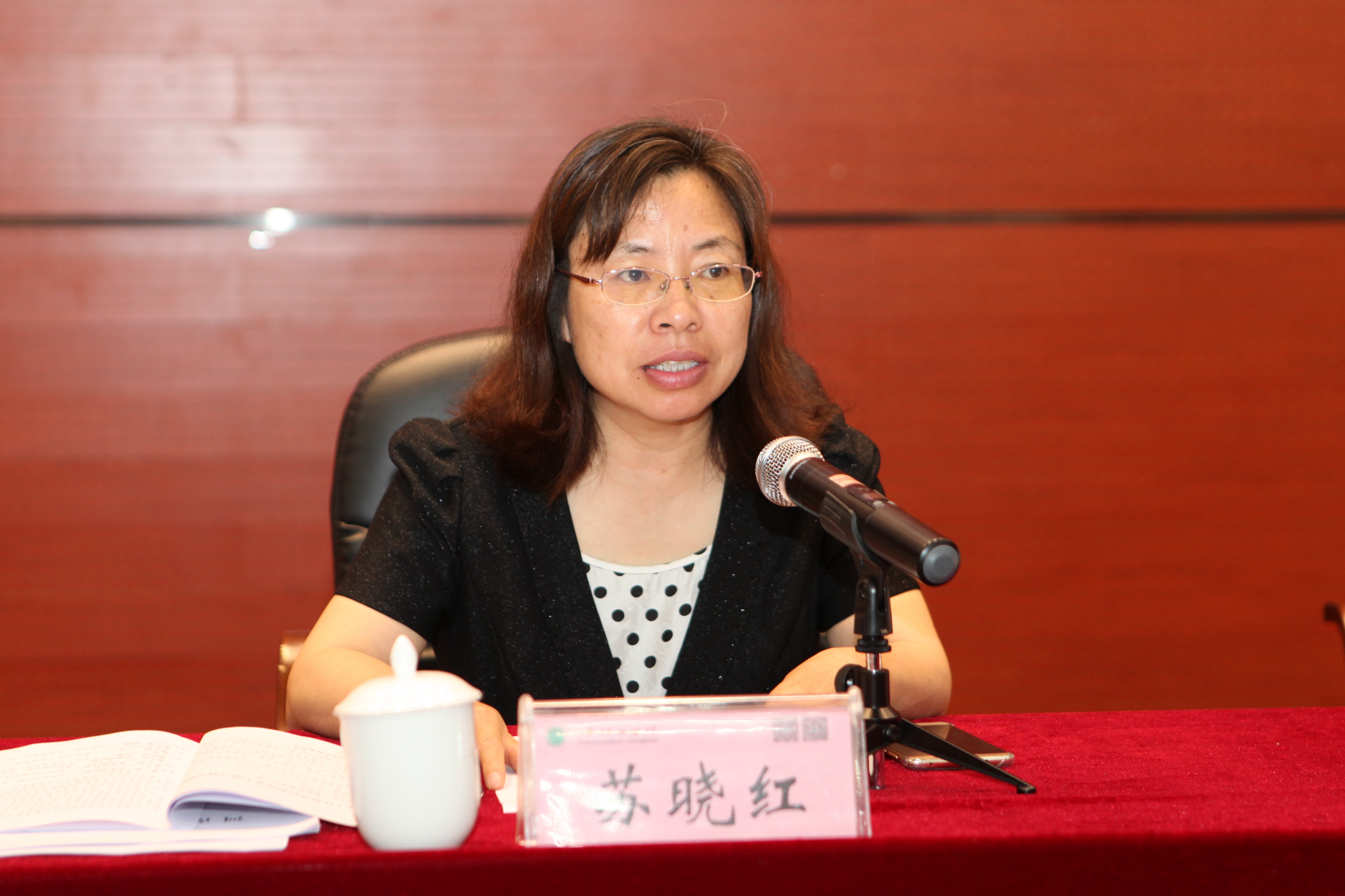 校长苏晓红提出要求(摄影/王卓菲)