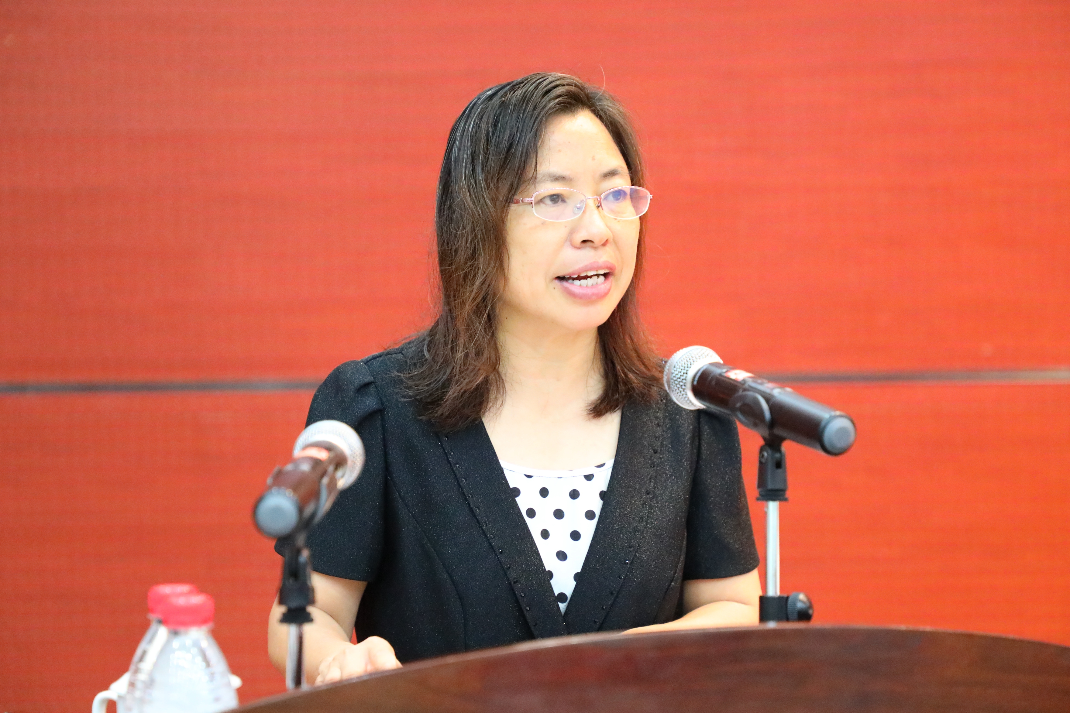 校长苏晓红作主题报告(摄影/陈留彪)