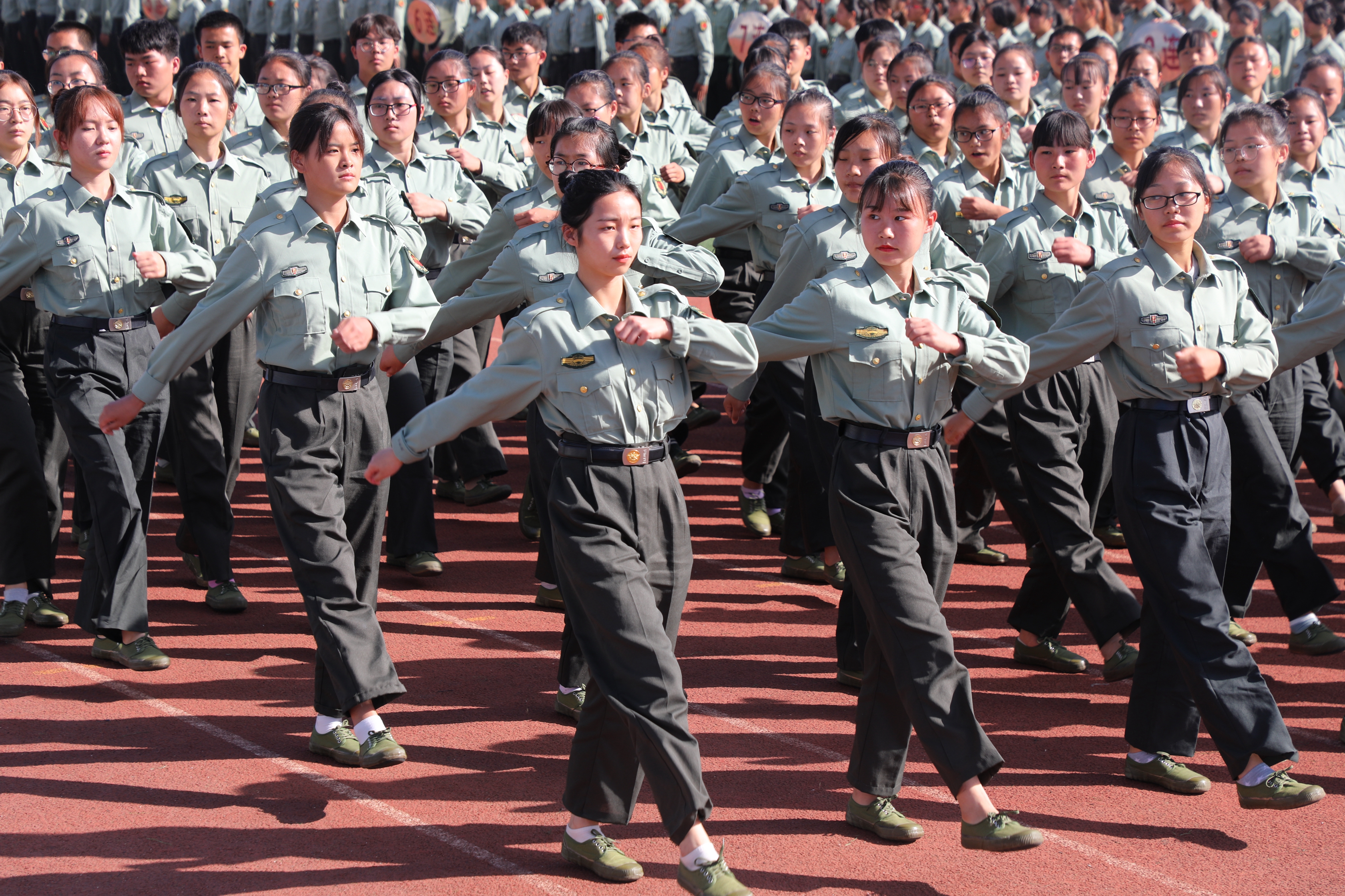 分列式表演(摄影/陈留彪)